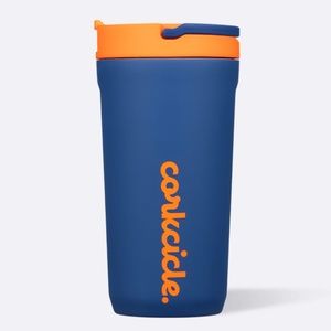 🆕 Corkcicle Kids Cup Navy + Orange 12oz